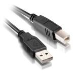 CABO DE IMPRESSORA USB-A 3 METROS (M) PARA USB-B (M) PRATA MANHATTAN