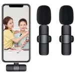 Microfone Lapela, Duplo para  Lightning, Usb-C, Micro USB