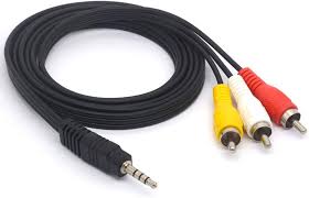 CABLE 3.5mm STEREO MALE TO 3 RCA MALE 1.5 MTR – Mtech-Agilidade e Qualidade